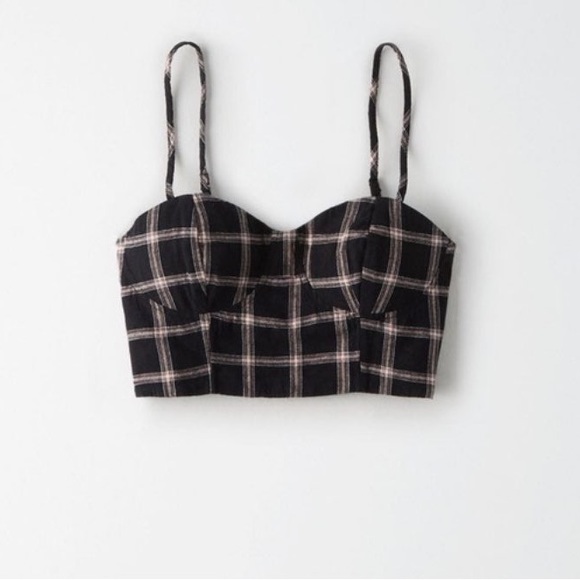 American Eagle Outfitters Tops - American Eagle Outfitters Plaid Bustier Top
